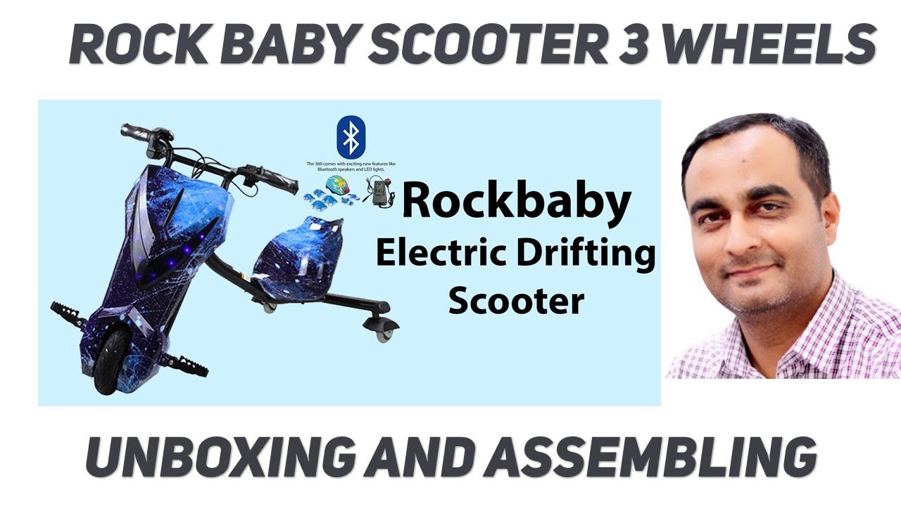 ROCK BABY Drifting Electric Power 36V Scooter 3 Wheel | 4K | Drfting Scooty | TECHNICAL SAJID