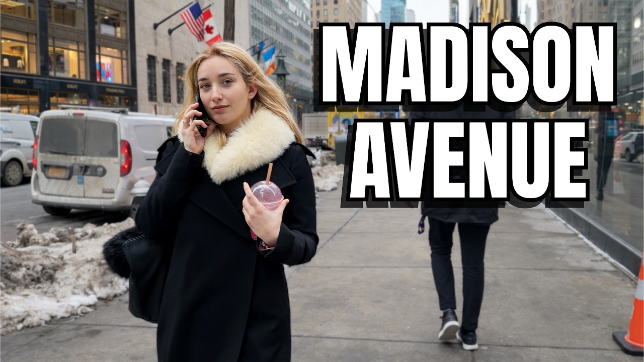 NEW YORK CITY Walking Tour [4K] - This Is MADISON AVENUE In Winter