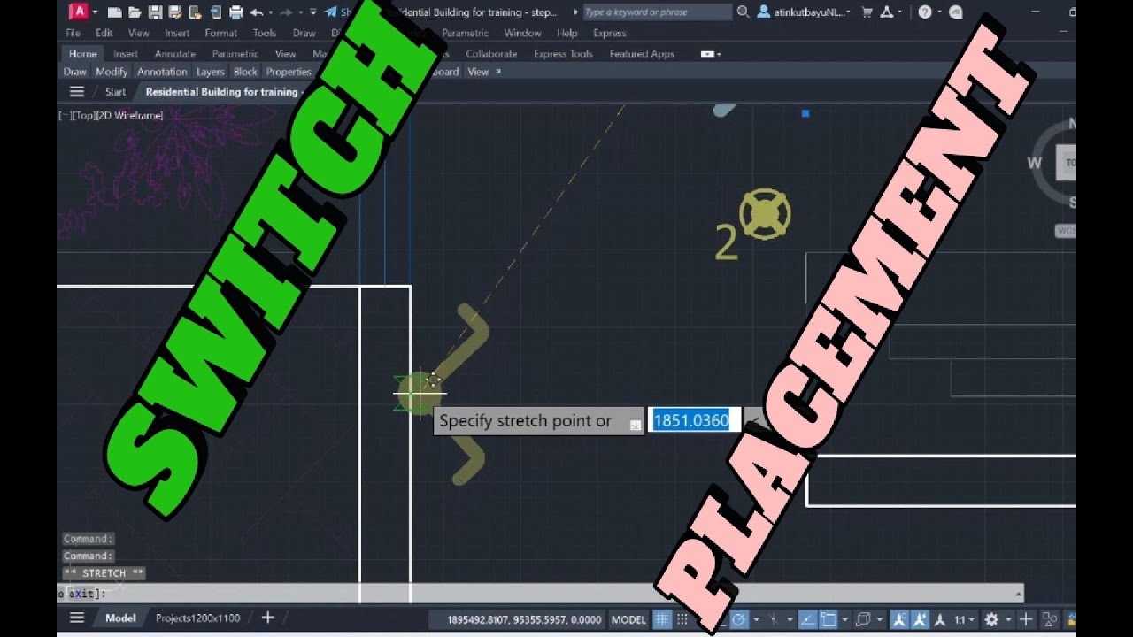 Electrical Switch Placement in Buildings | AutoCAD Tutorial