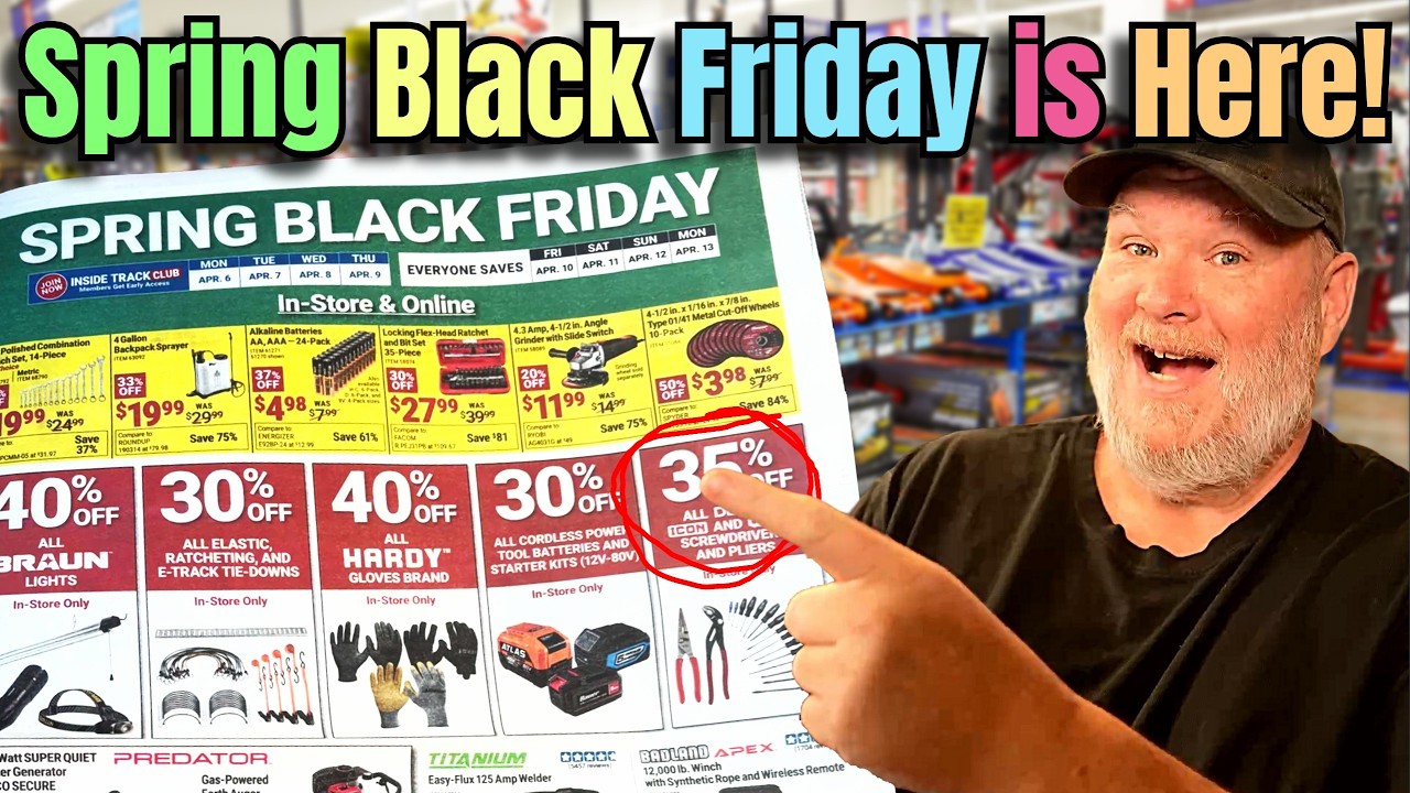 Harbor Freight Just Dropped Their Spring Black Friday Flyer