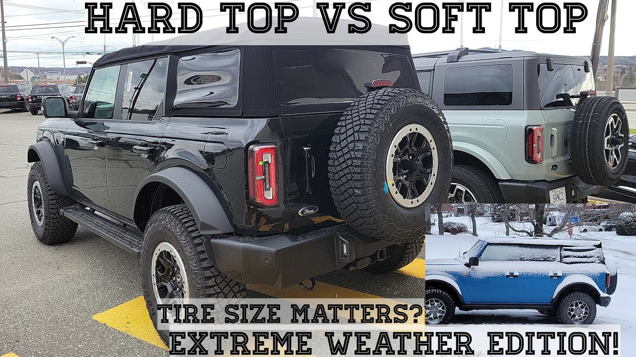 Ford Bronco Hard top vs Soft Top extreme Road test comparison plus tire noise and handling