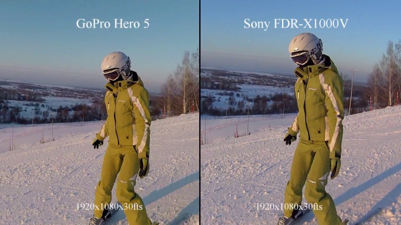 Sony FDR - X1000V vs GoPRo Hero 5 Black