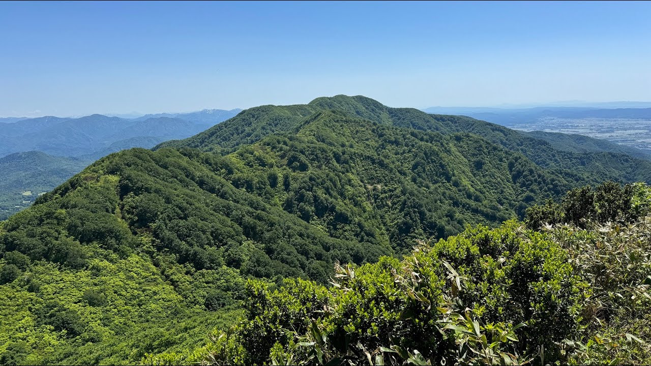 【新潟の山】 菱ヶ岳 五頭山周回コース 下り （阿賀野市） 標高973.5m