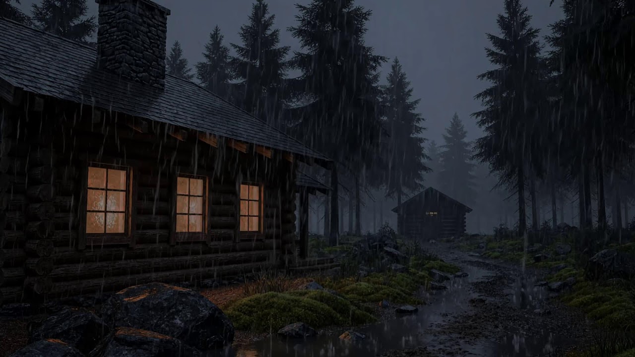 Continuous Rain and Thunder Sounds for Deep Sleep and Mental Stillness | No Music No Talking
