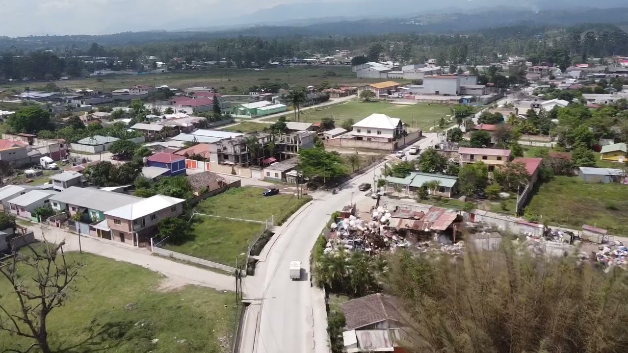 Barrio Zaragoza, Siguatepeque, en Drone, Honduras