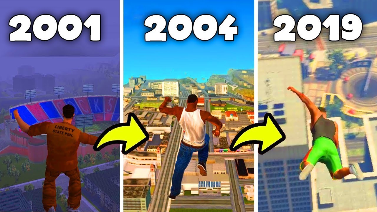 How GTA Ragdoll Physics Changed Over The Years 2001-2019