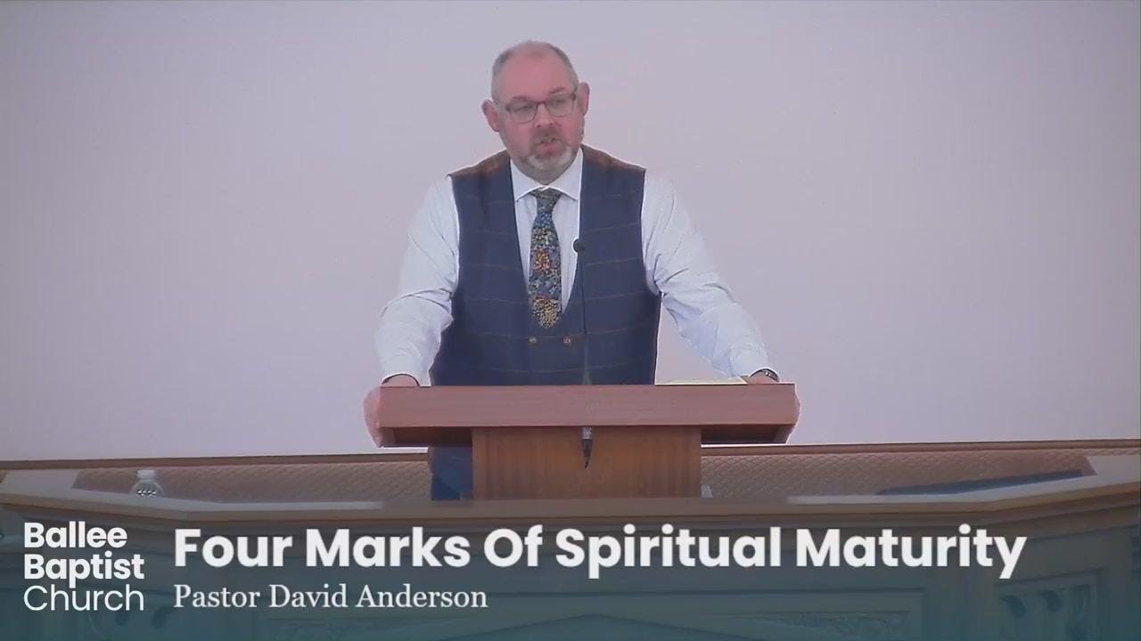 Four Marks Of Spiritual Maturity
