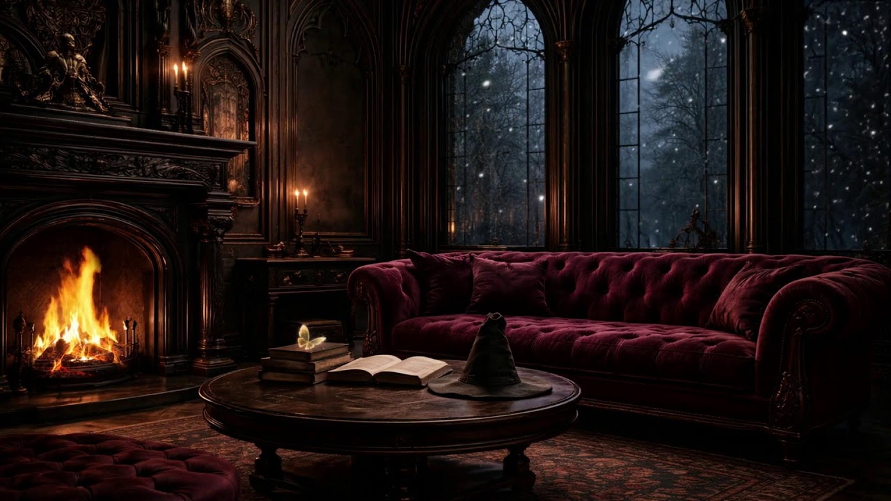 Late Night Library Ambience 🌙 Deep Work Music for Exams & Coding