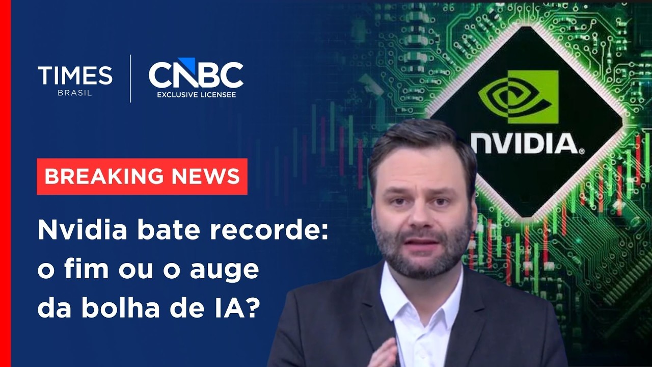 Nvidia supera expectativas com lucro recorde e receita impulsionada por data centers | BREAKING NEWS