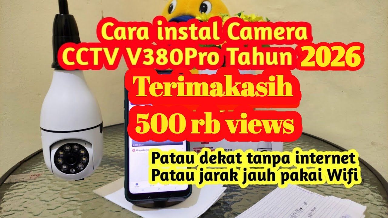 Cara setting Cara instal Kamera CCTV V380 Pro wifi 2.4Ghz thn 2025 Pantau dekat & jauh pakai Wifi
