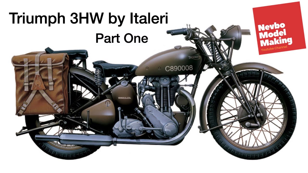 Italeri's Triumph 3HW - Part One. (イタレリのトライアンフ3HW).