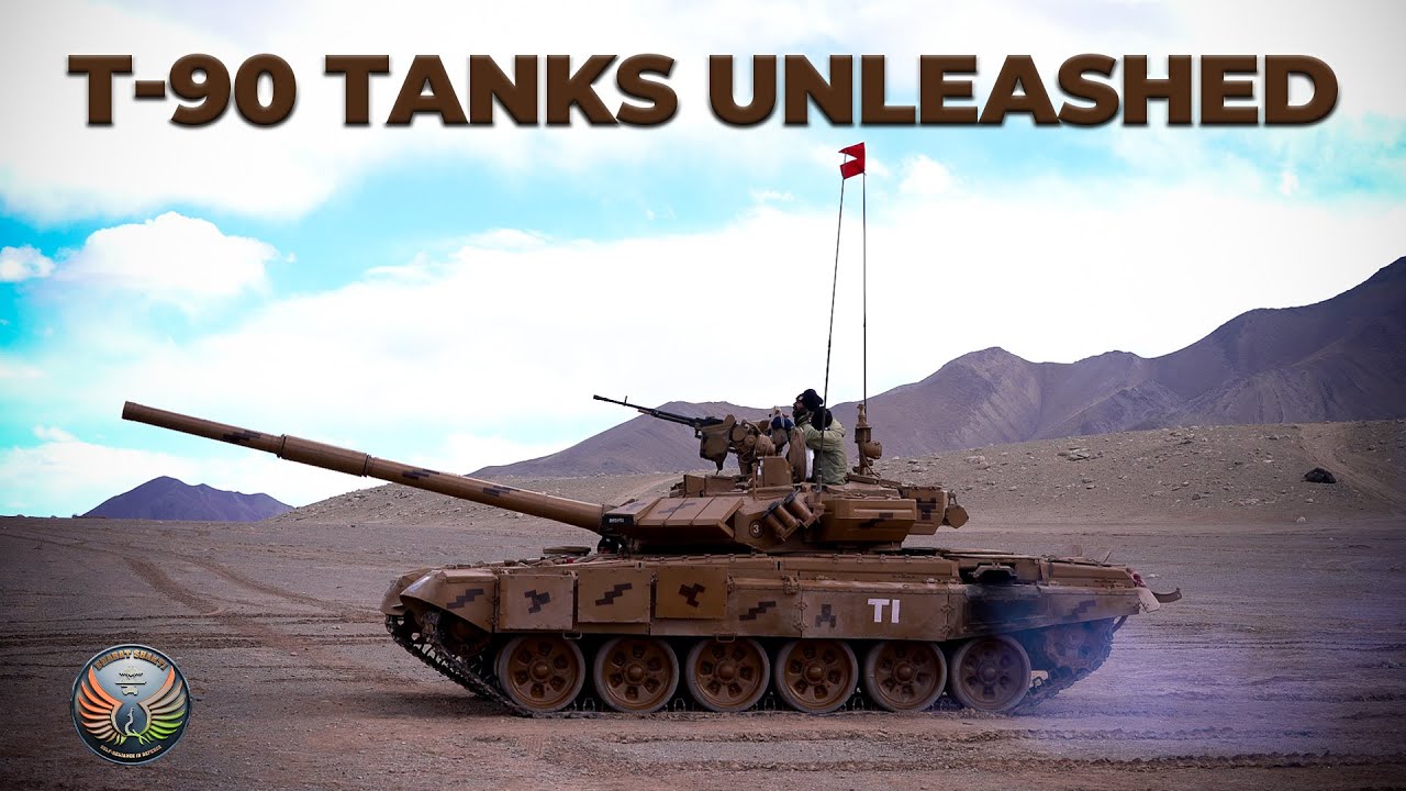 Indian Army Tests T-90 Tanks In Mountains