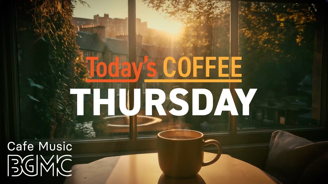 Cafe Music LIVE | Today's COFFEE THURSDAY: Autumn Window Cafe Jazz ☕ Smooth Coffee Jazz for Work