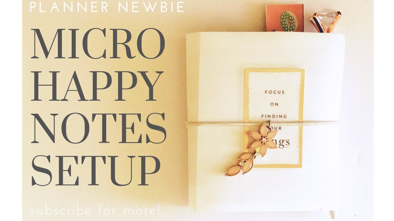 HAPPY PLANNER | MICRO HAPPY NOTES SETUP | PLANNER NEWBIE