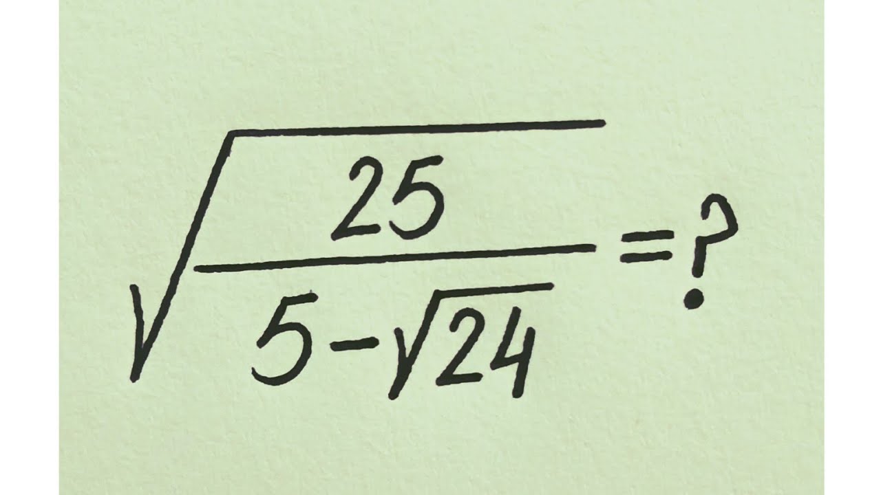 France | Can you simplify | Nice Radical Simplification | Olympiad Mathematics 