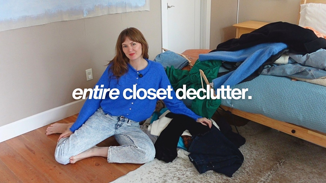 Wardrobe Declutter & Finding my Signature Style | cozy, chatty vlog