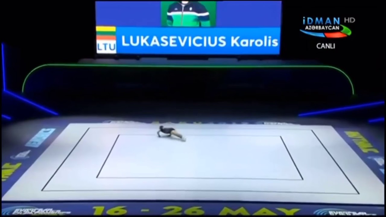 LUKASEVICIUS Karolis (LTU) - JUNIORS IM Aerobic Gymnastics European Championships 2019