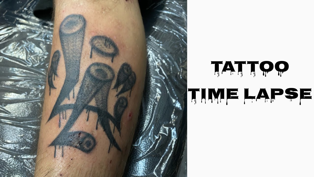Tattoo Time Lapse - LA Graffiti Style