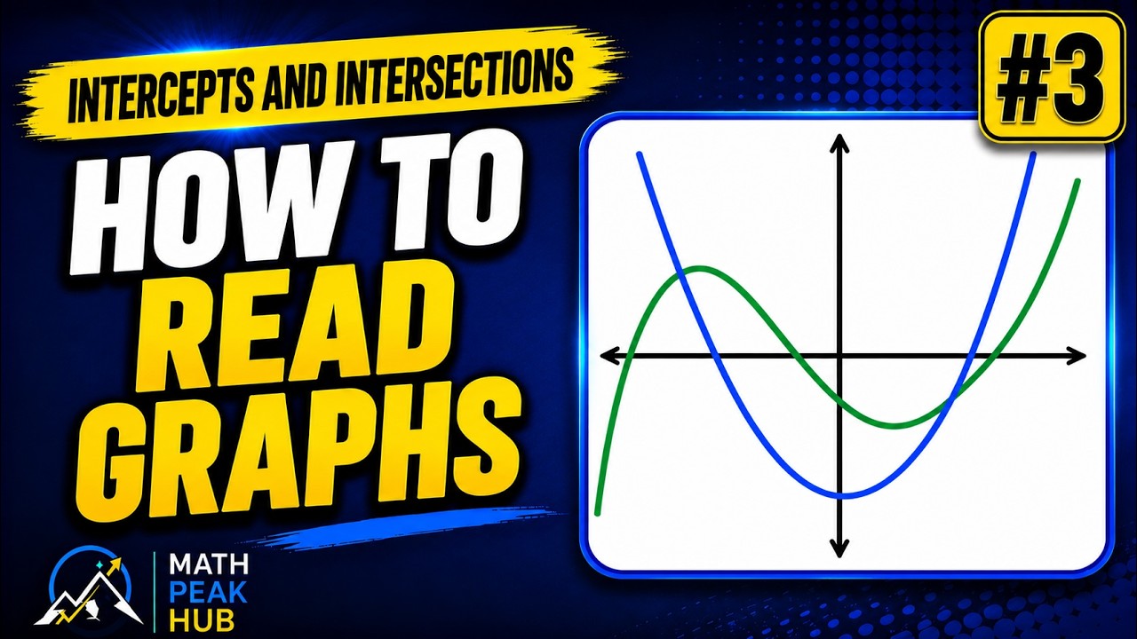 How To Read Graphs of Functions | Intercepts and Intersections | Functions And Graphs Made Easy #3