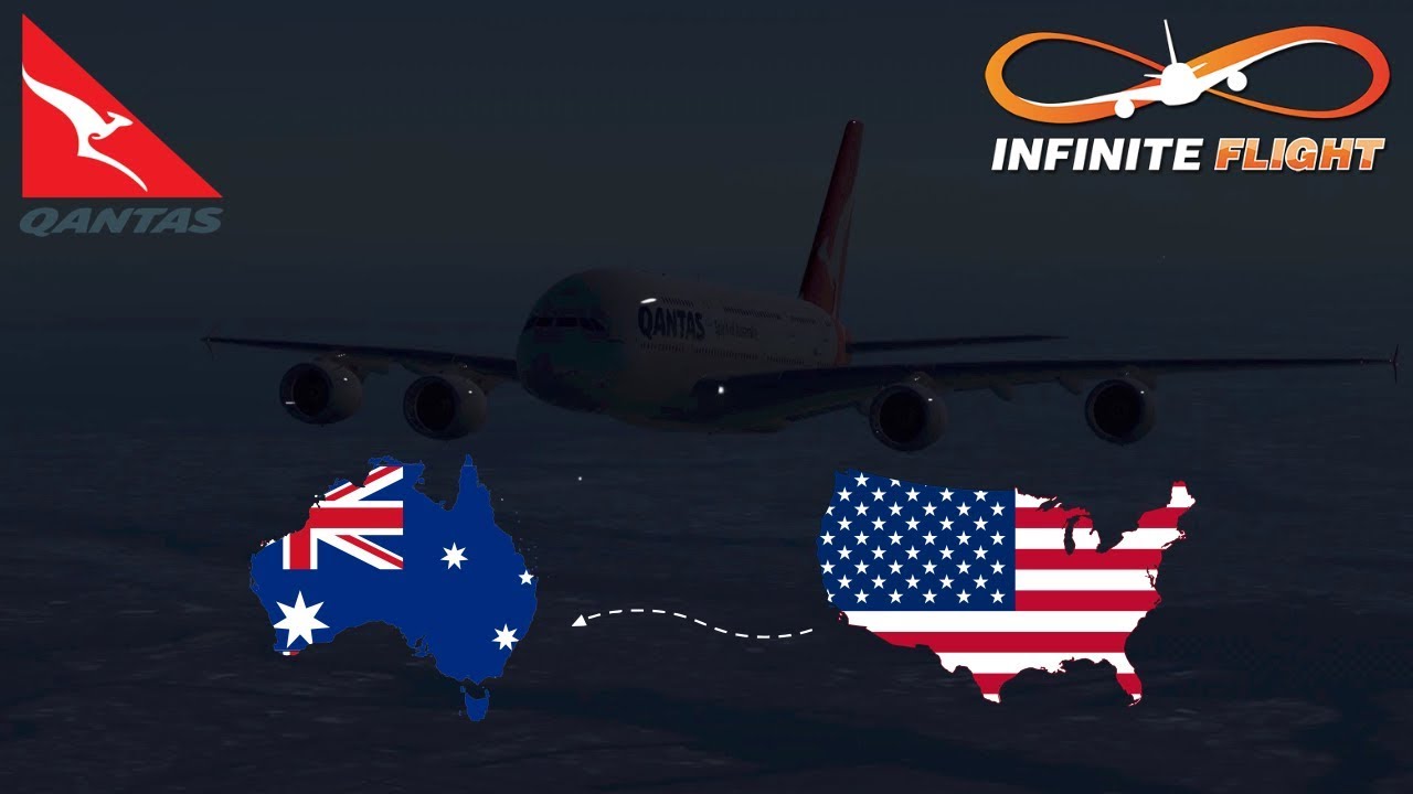Infinite Flight GLOBAL: New York (KJFK) To Sydney (YSSY) | TIMELAPSE | QANTAS Airways | Airbus A380