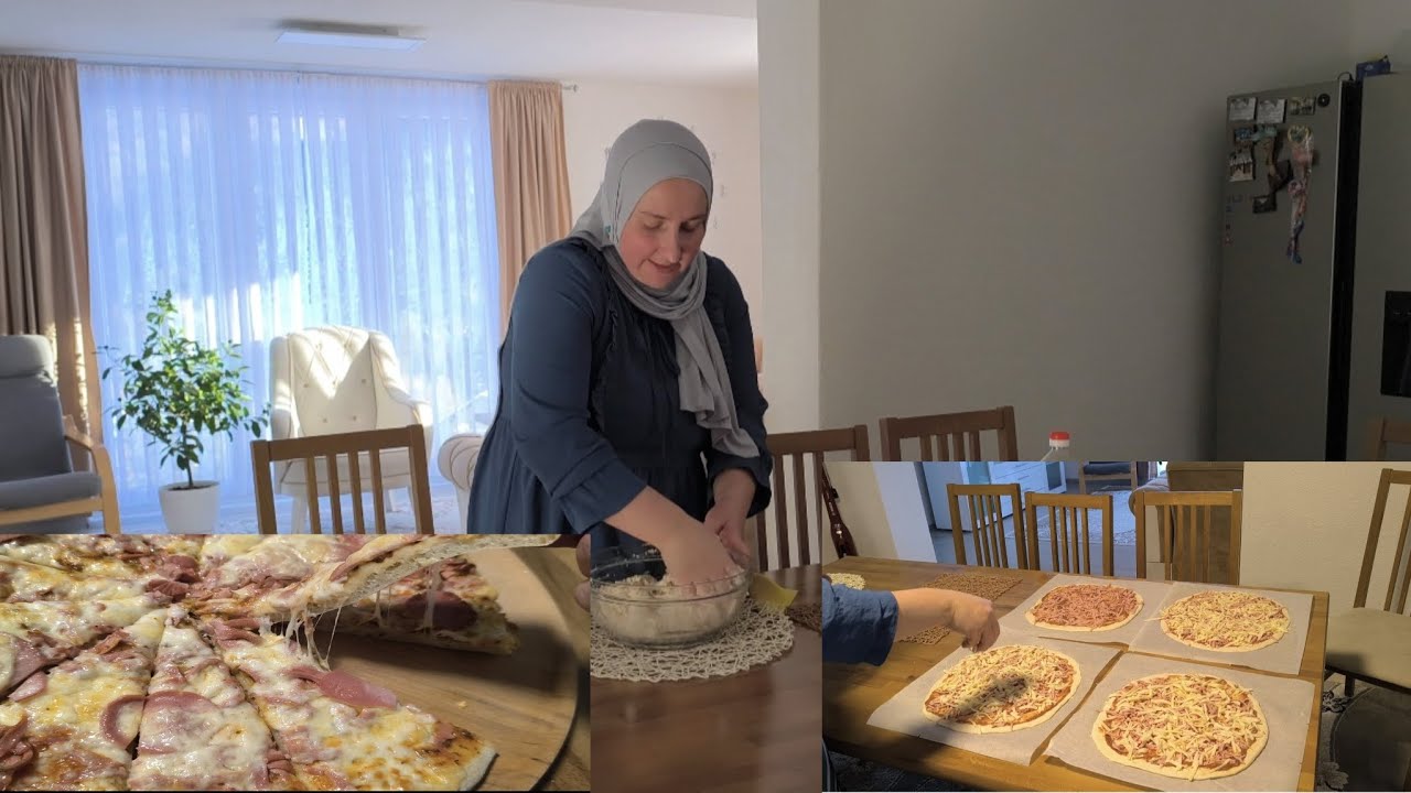 KAD MAMA KUHA-Danas PIZZA- taman nam bile ČETIRI 😁💪(ZA NAS SEDAM)
