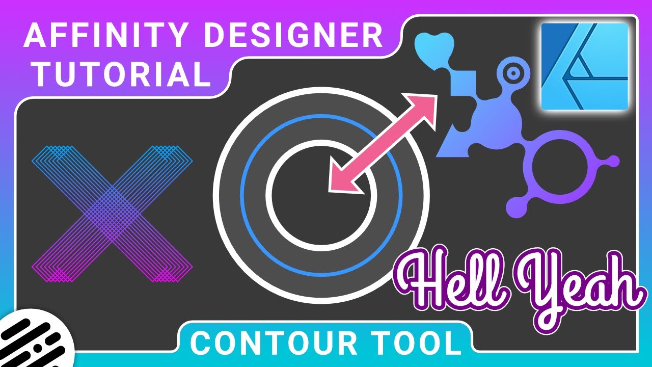 Учебное пособие по Affinity Designer — инструмент «Контур»
