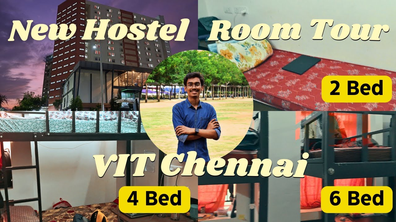 New Hostel Room tour!!! | VIT Chennai | 2,4,6 Bedded Room #vitchennai #roomtour #college #hostel
