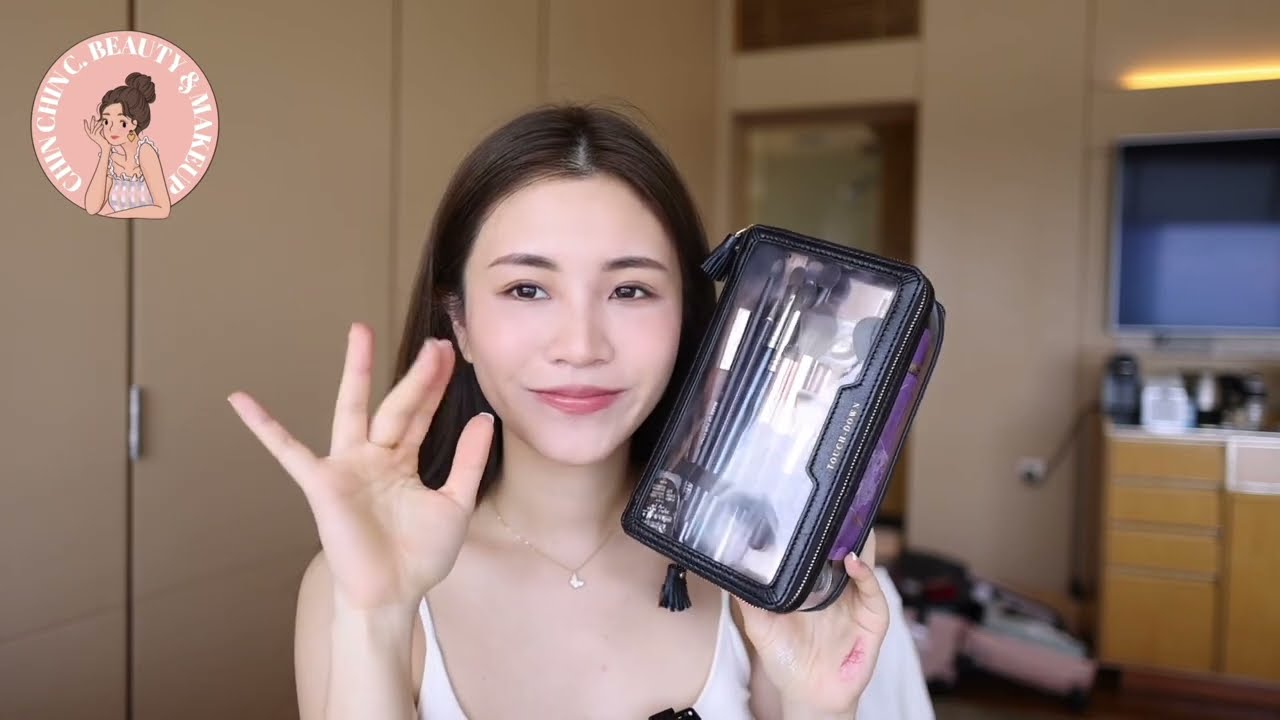 What’s in my travel makeup bag? Business trip 新加坡之旅化妝包都裝了什麼？❤️ ｜chin chin c
