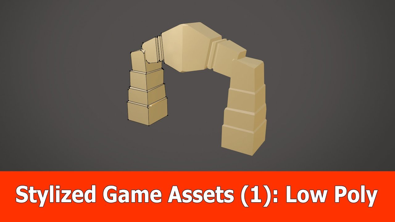 Stylized 3D Game Asset Tutorial (1): Low Poly with Blender 2.8