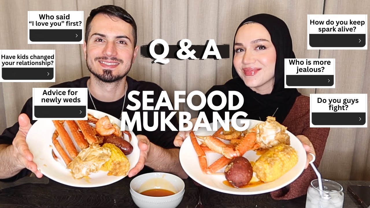 Q&A SEAFOOD MUKBANG WITH MY HUSBAND! |Answering Your Questions!