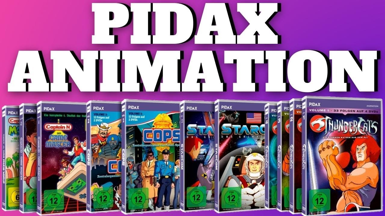 PIDAX Animation Zeichentrickserien 80er 90er Jahre