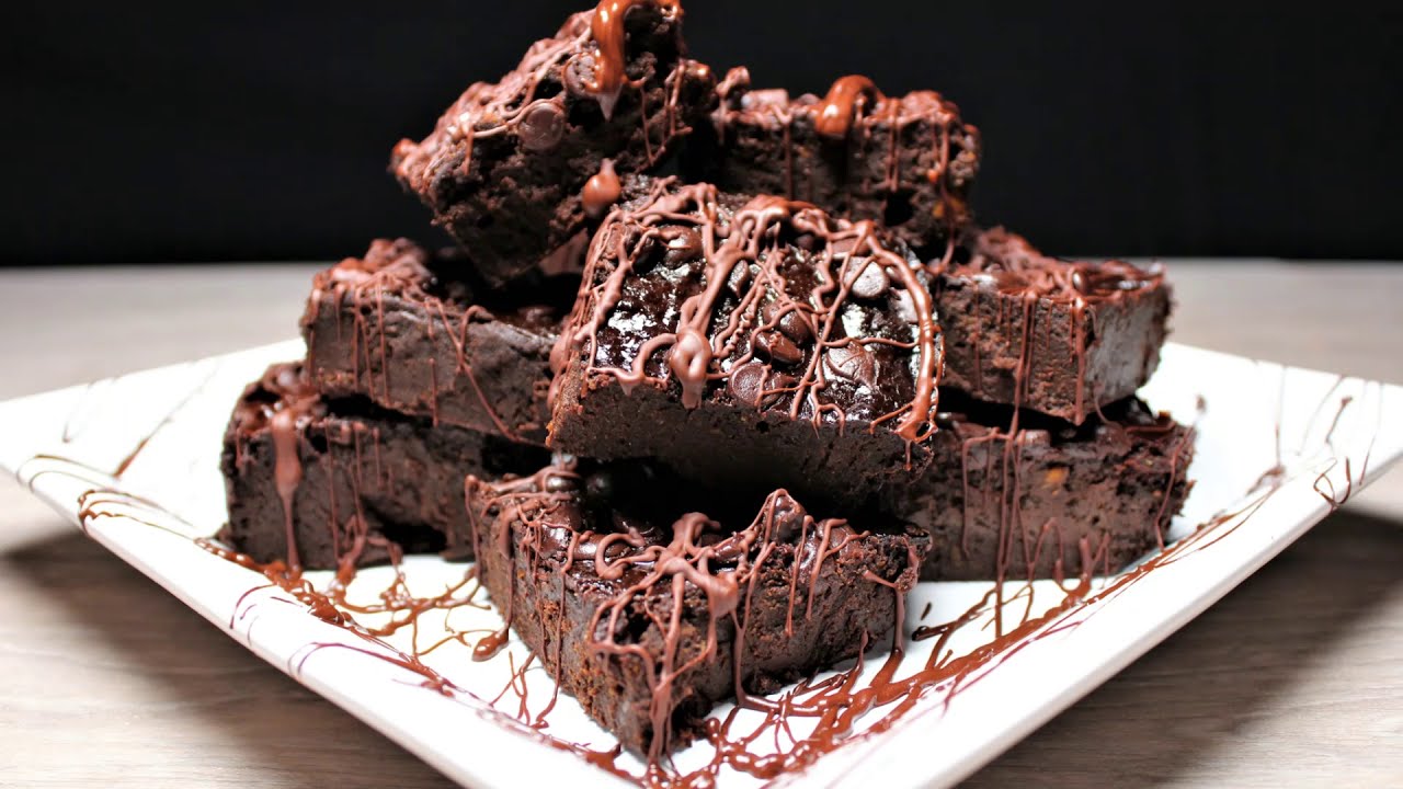 Saftiger 🎃 Kürbis Brownie ohne Mehl ohne Zucker! Backen ohne Zucker | gesund backen