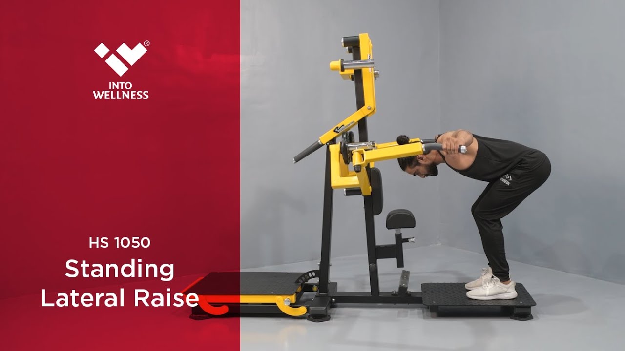 Train your Shoulders with HS 1050 Standing Lateral Raise machine by Into Wellness/Realleader USA