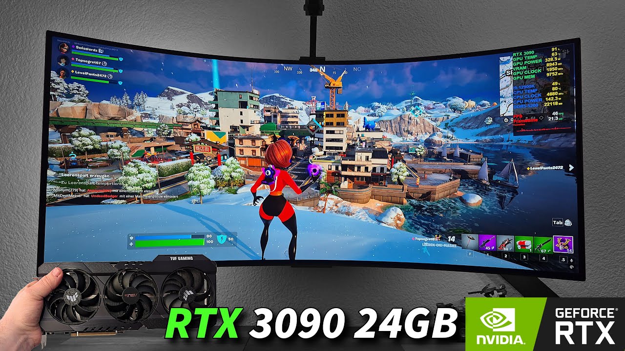 Fortnite | RTX 3090 24GB | LG UltraGear 39