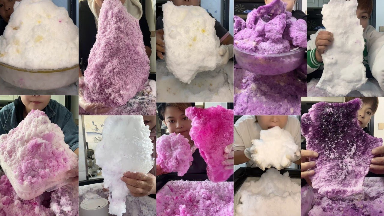 ASMR ICE EATING || HER SOLO FREEZER FROST ICE EATING || SATISFYING SOFT CRUNCHY  FROST BITES ASMR🧊