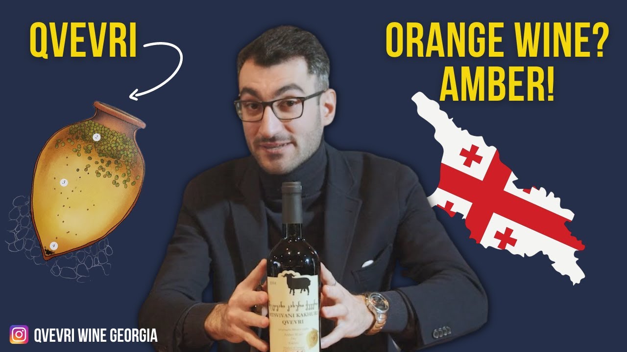 Sommelier Tastes Natural Amber Wine from Qvevri - Mtsvivani Kakhuri 2016