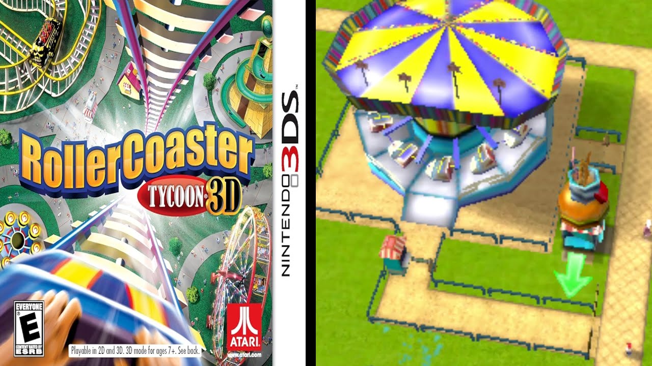 RollerCoaster Tycoon 3D ... (Nintendo 3DS) Gameplay Peek