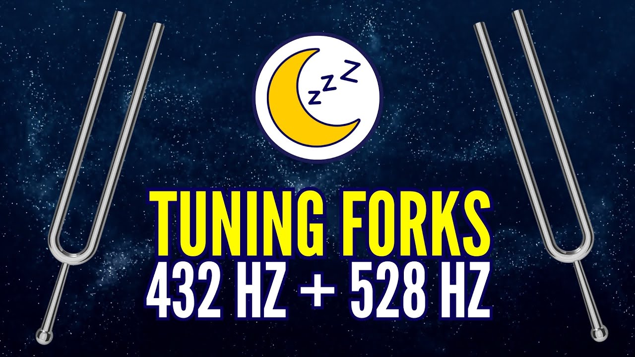 9 HOURS 432 Hz + 528 Hz Tuning Forks Reiki Music Sleep Aid 😴