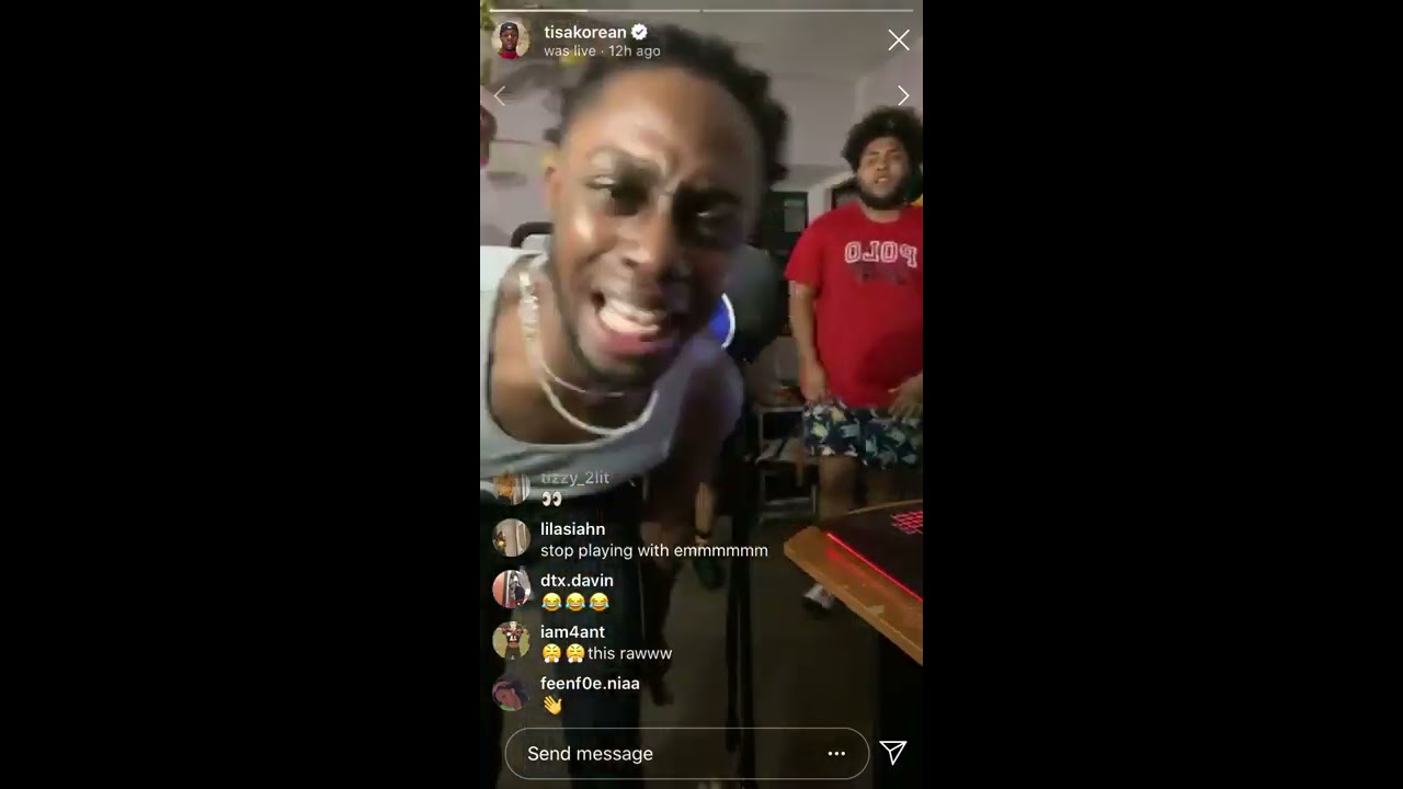 Tisakorean, Kblast, and Number9ok IG LIVE in the STUDIO making Verified Check Boys