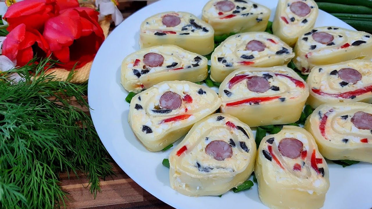 Rulada aperitiv cu Cascaval | AdeLina's Kitchen
