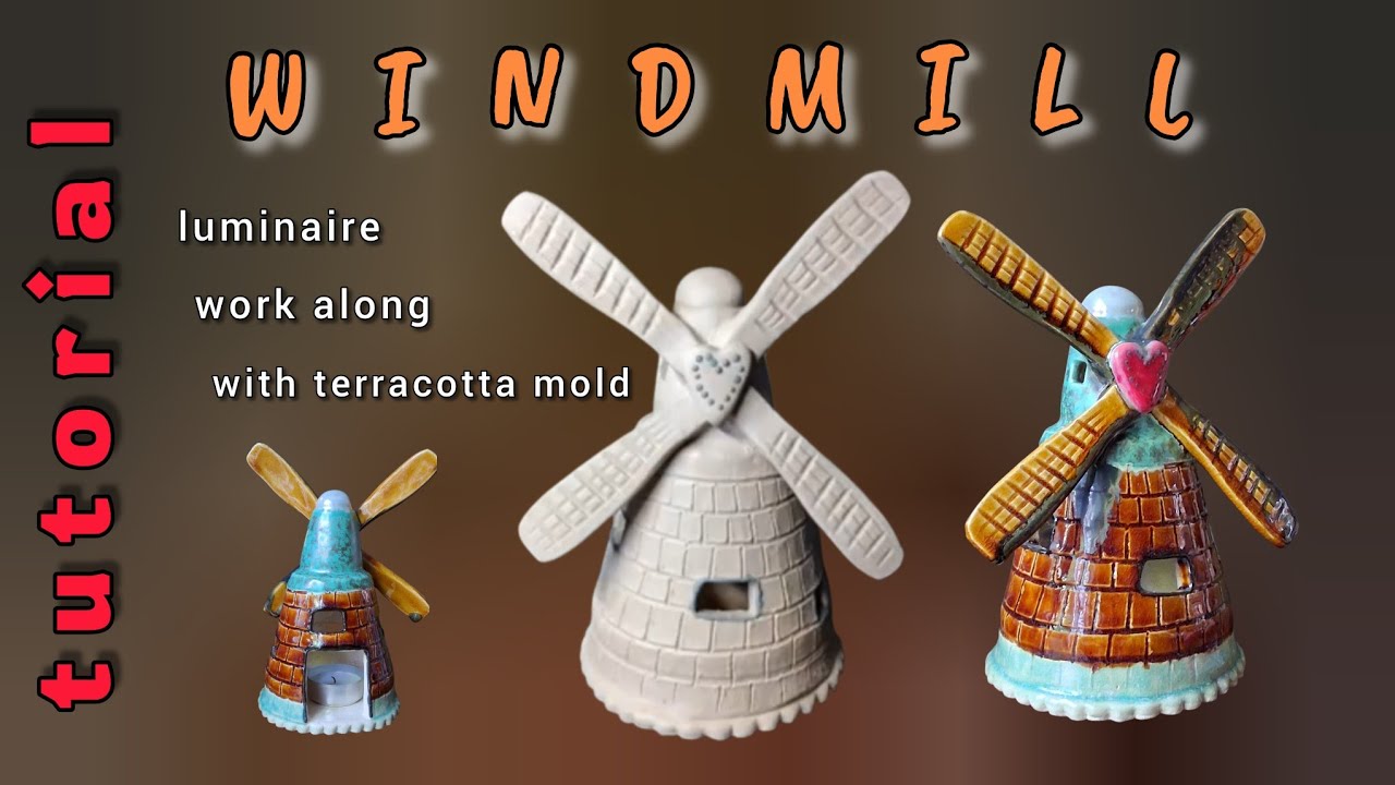 # 42 👐🏻 TUTORIAL Windmill luminaire using terracotta mold