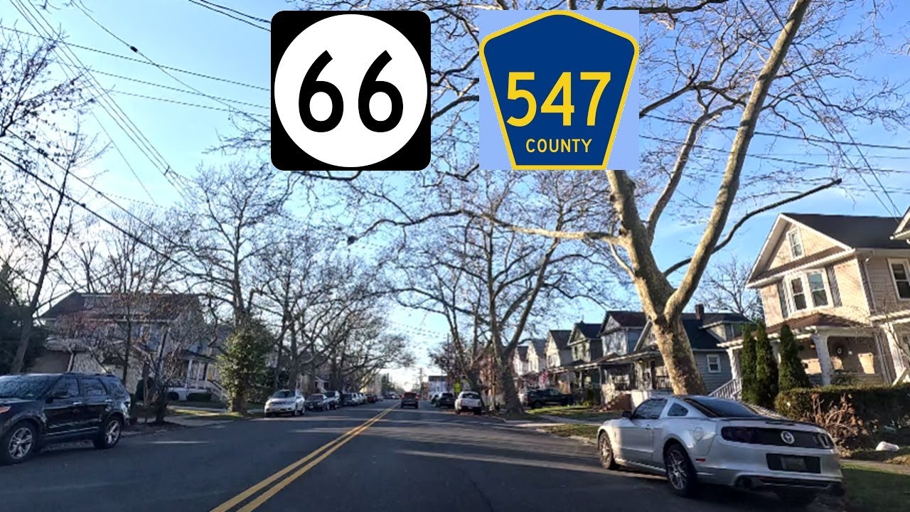 ⁴ᴷ⁶⁰ Driving Asbury Avenue from Asbury Park, NJ to Tinton Falls, NJ