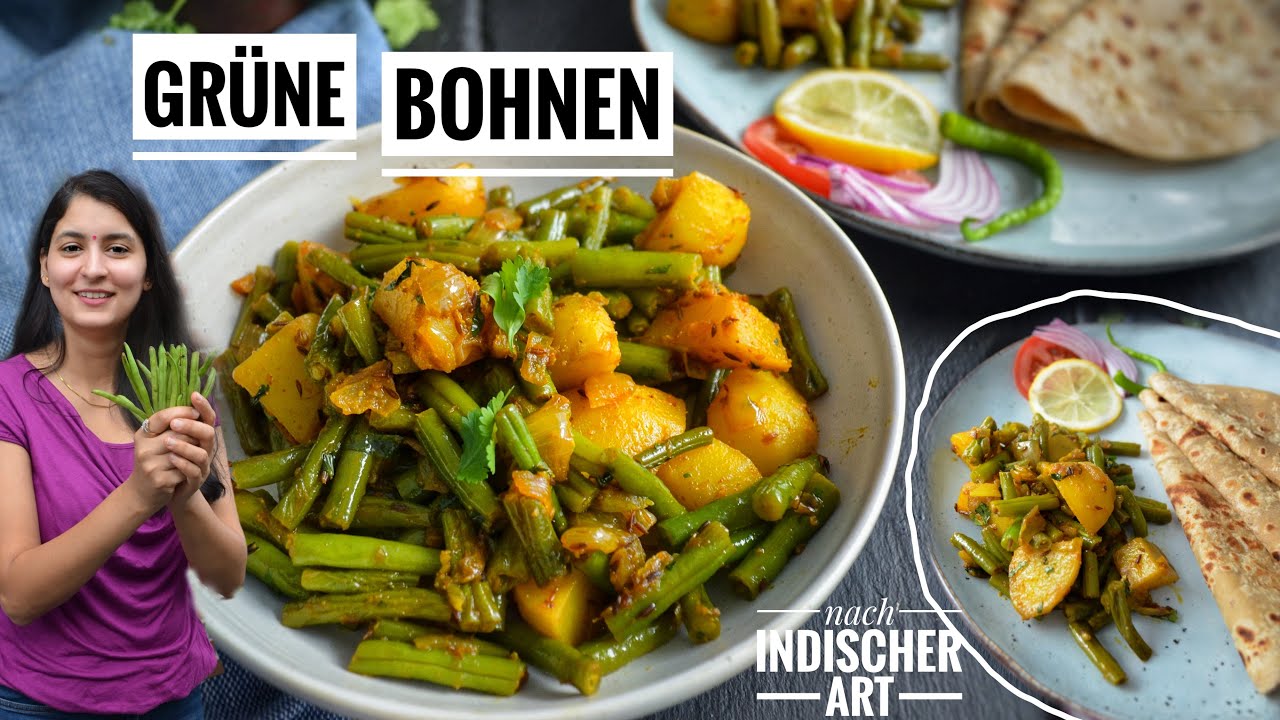 Grüne Bohnen & Kartoffel Subji - Alltagsrezept - Indisches Rezept für Anfänger - Aloo Beans - Vegan