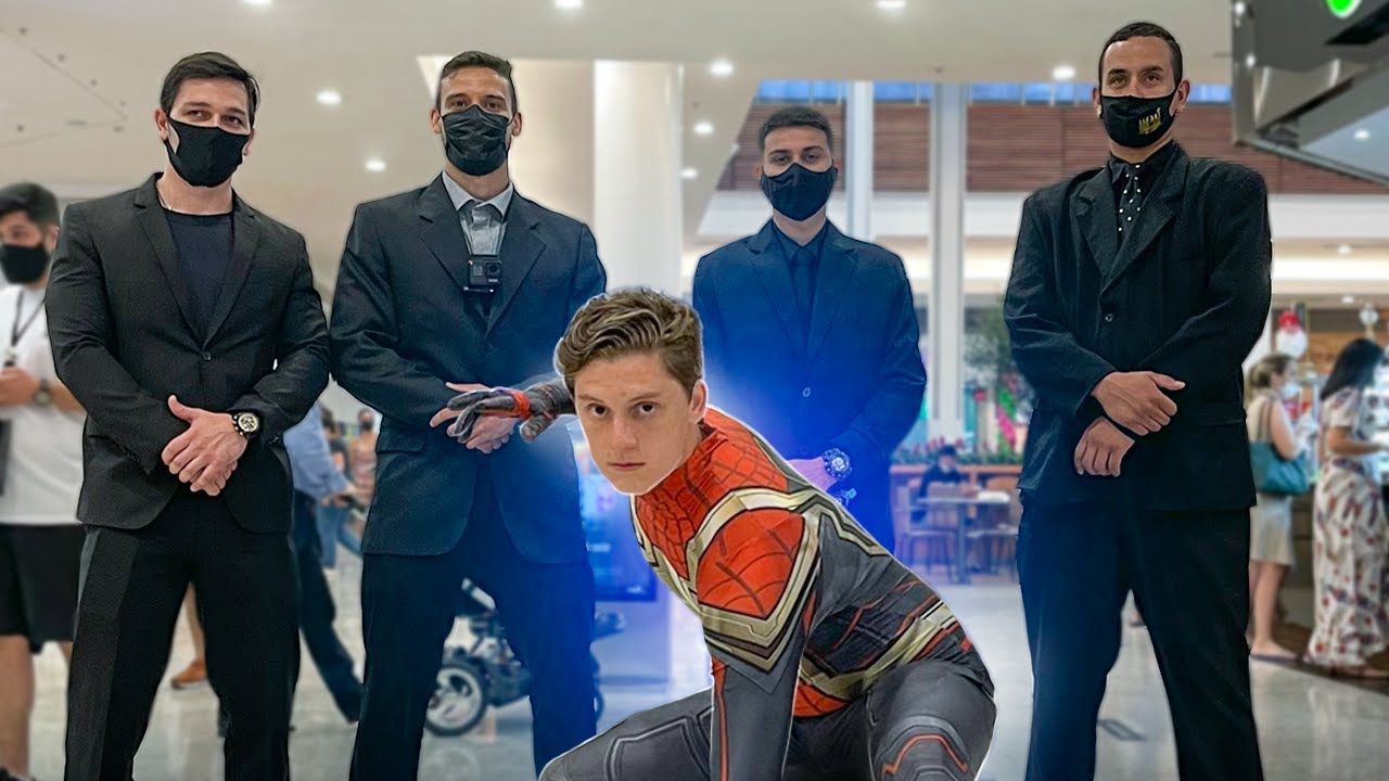 LEVEI O HOMEM ARANHA NO MEIO DO SHOPPING E CAUSOU CONFUSÃO!!