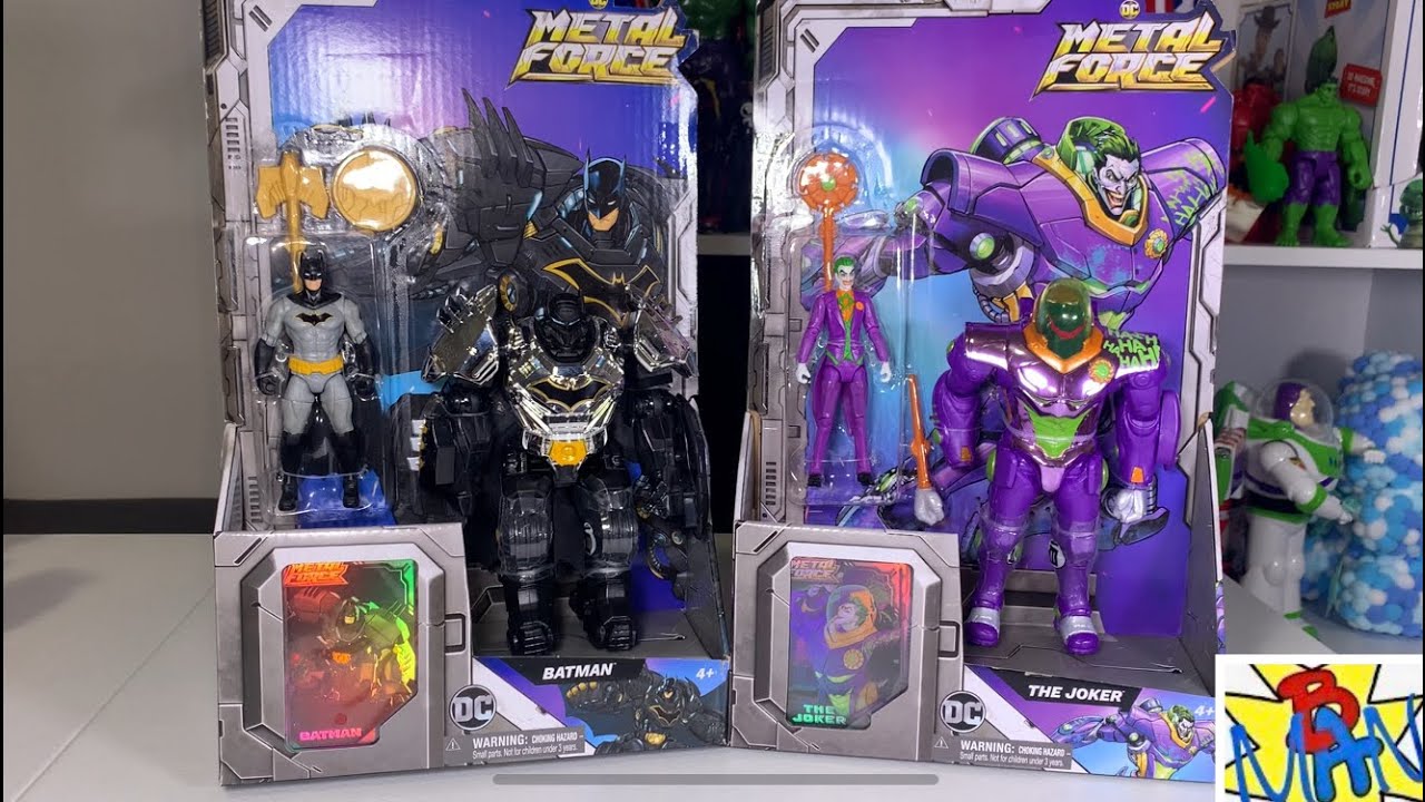 DC Metal Force 2025 Batman + Joker 4” Figures with 6” Mechs Spin Master Amazon