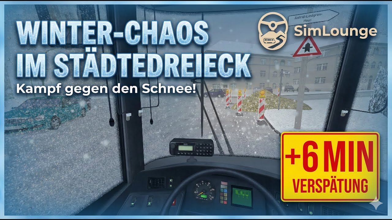 Winterfahrt zum Kaiser-Wilhelm-Platz ❄️ | Linie 24 im Tiefschnee | Solaris U18