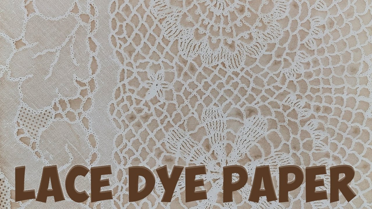 how to coffee dye lace paper for junk journal pages