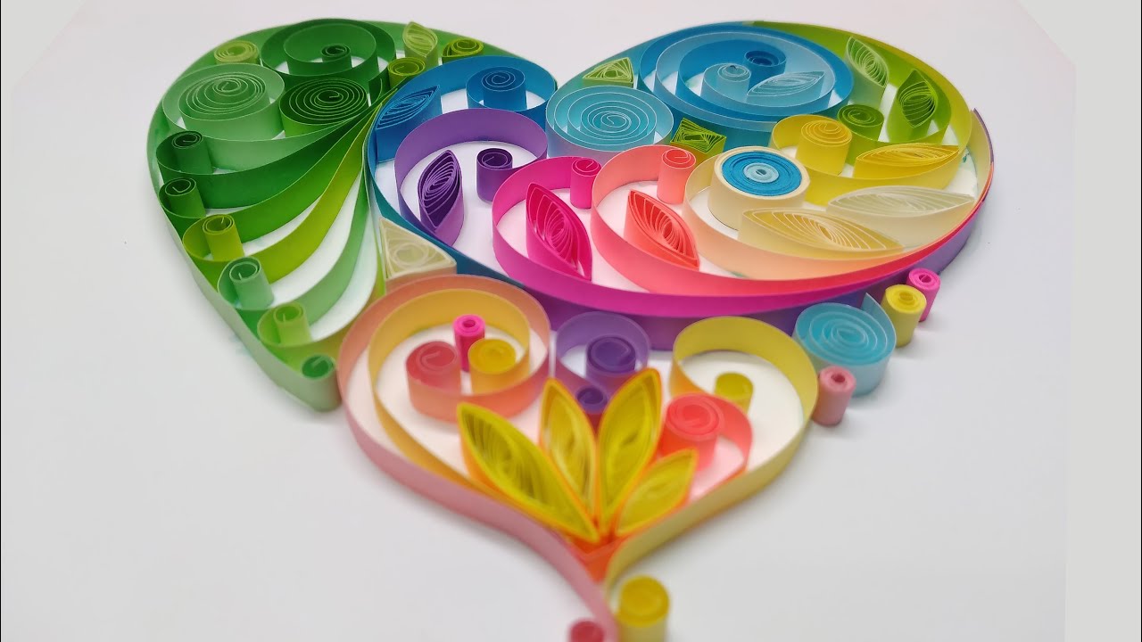 How to make a HEART - Quilling Design (V.6)