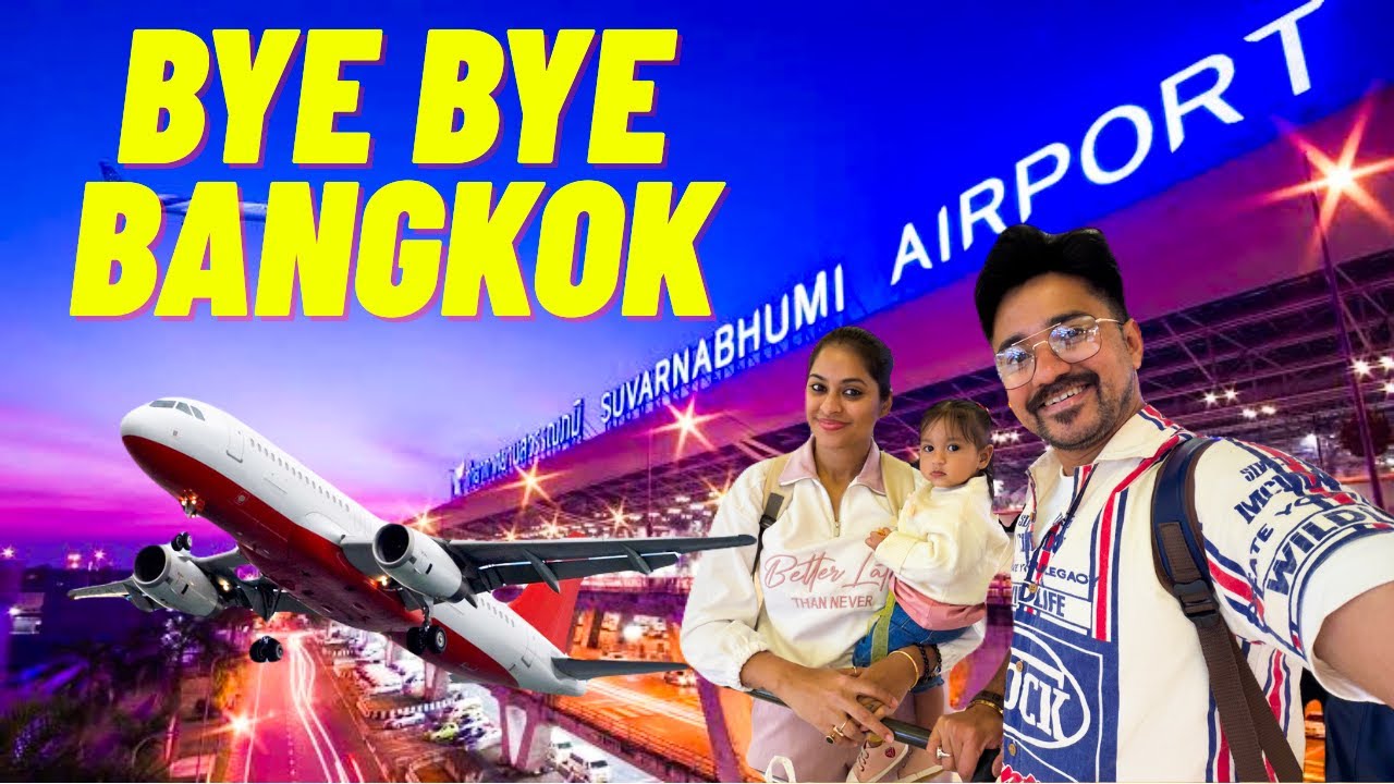 Bangkok To Kolkata International Flight ✈️ | Suvarnabhumi International Airport | Thailand Tour 