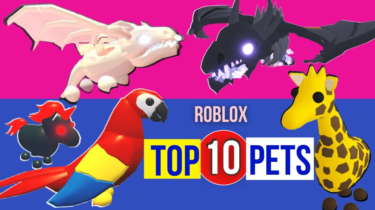 TOP 10 Rarest Pets In Adopt Me, Roblox! Adopt Me Pets Value list!